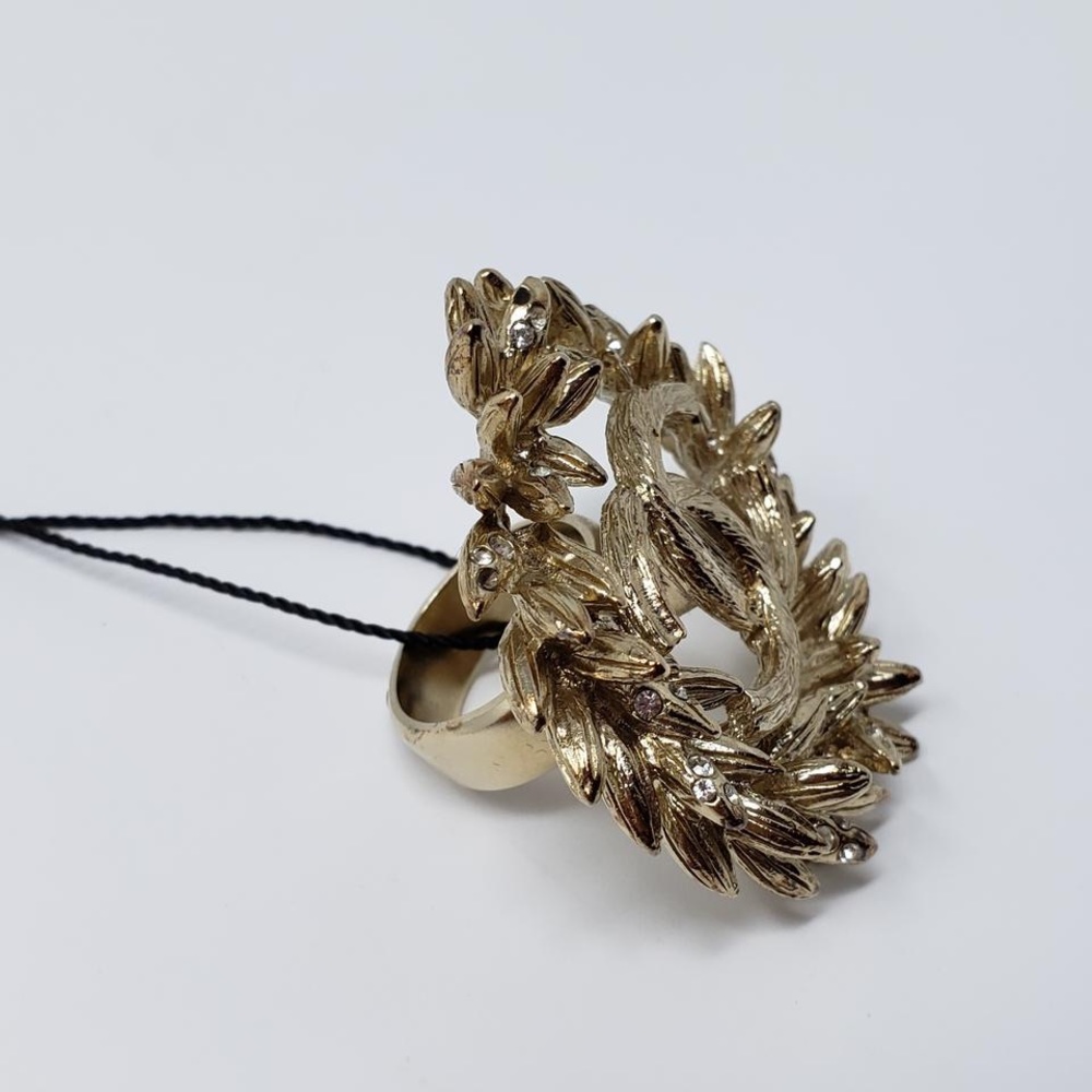 Chanel vintage CC gold & crystal ring - Picture 5 of 7
